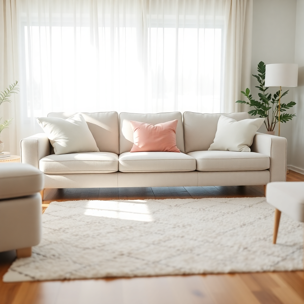 Freshly cleaned living room